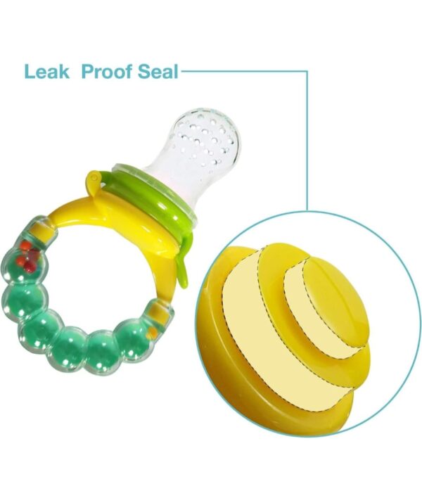 Baby Fruit and Food Nibbler |Premium BPA-Free Silicone Fruit & Food Feeder Pacifier for Babies – Safe Self-Feeding Tool for Teething Relief & First Solid Food Introduction (6+ Months) - Image 3