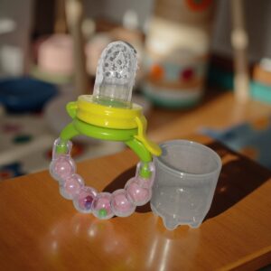 Baby Fruit and Food Nibbler |Premium BPA-Free Silicone Fruit & Food Feeder Pacifier for Babies – Safe Self-Feeding Tool for Teething Relief & First Solid Food Introduction (6+ Months)
