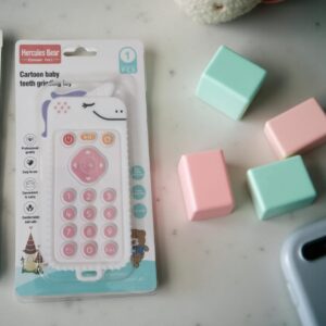 Cartoon Baby Remote Teether Toy | Soft Silicone | Unicorn Design