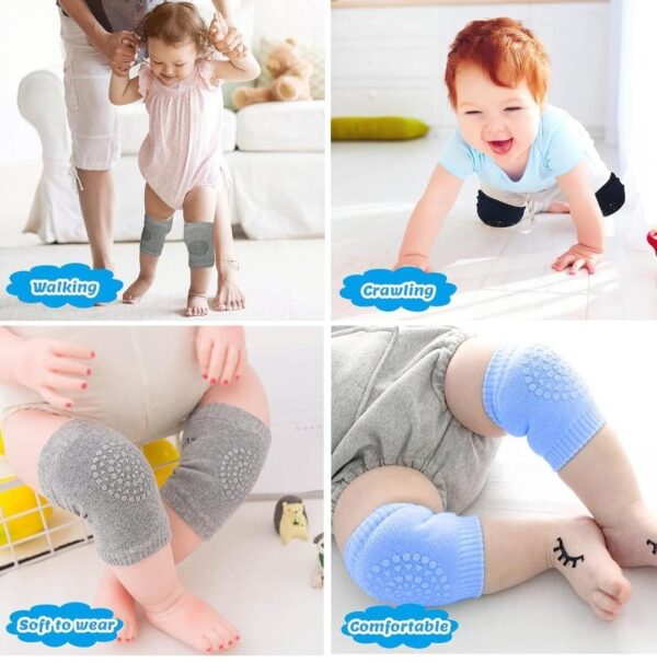 Baby Crawling Knee Pads – Soft & Anti-Slip Knee Protector for Infants and Toddlers - Image 2
