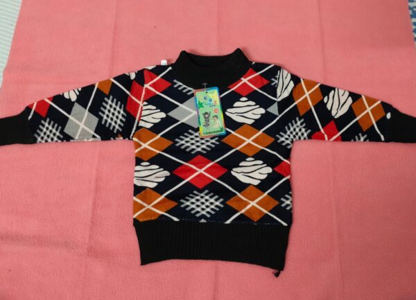 Baby Woolen Sweater – Warm Full Sleeves Pullover for Winter (Multi-Color) - Image 4