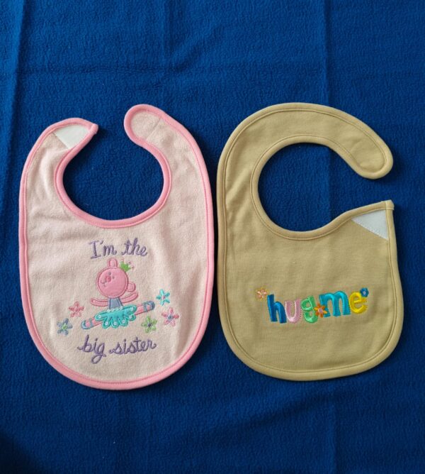 Premium Baby Bib | Double cloth | Embroidered Bib Combo – (Pack of 2) - Image 3