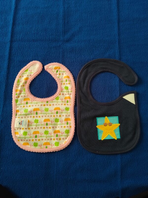 Premium Baby Bib | Double cloth | Embroidered Bib Combo – (Pack of 2) - Image 2