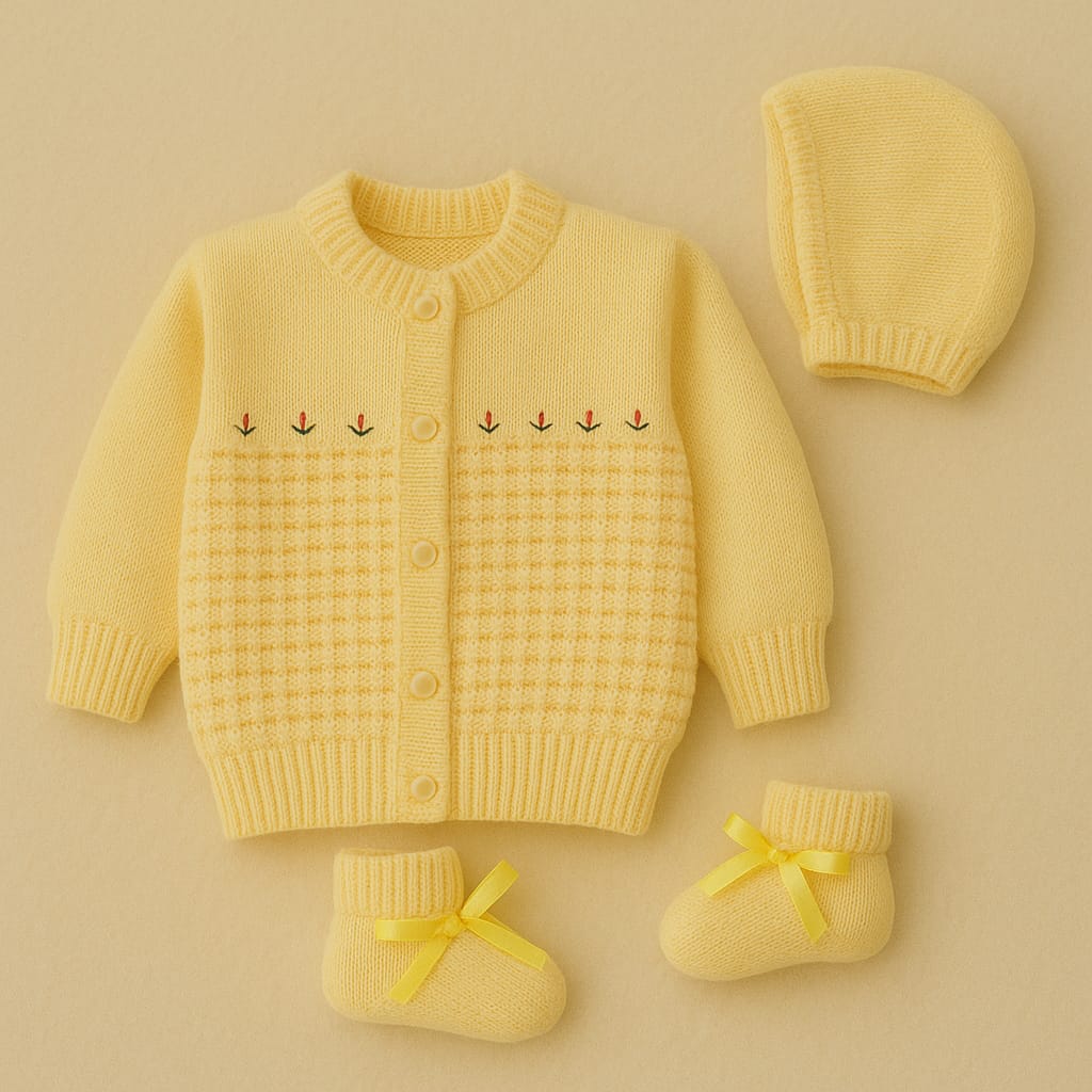 Kanha Kids Baby Woolen Sweater | Soft Knitted Winter Wear for Boys & Girls | Warm, Stylish & Comfortable